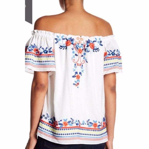 Parker Ariel Bright Embroidered Top - Picture 2 of 5